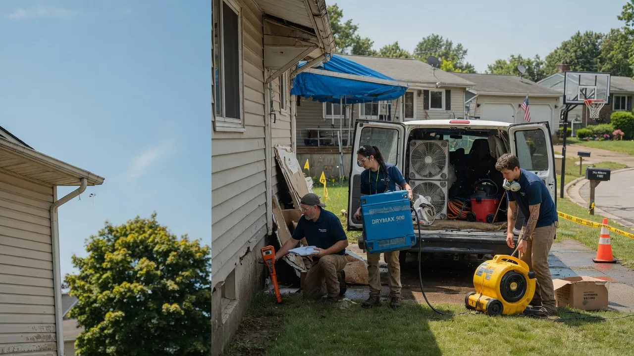 Ceiling Leak Cleanup in Mogadore, OH near me